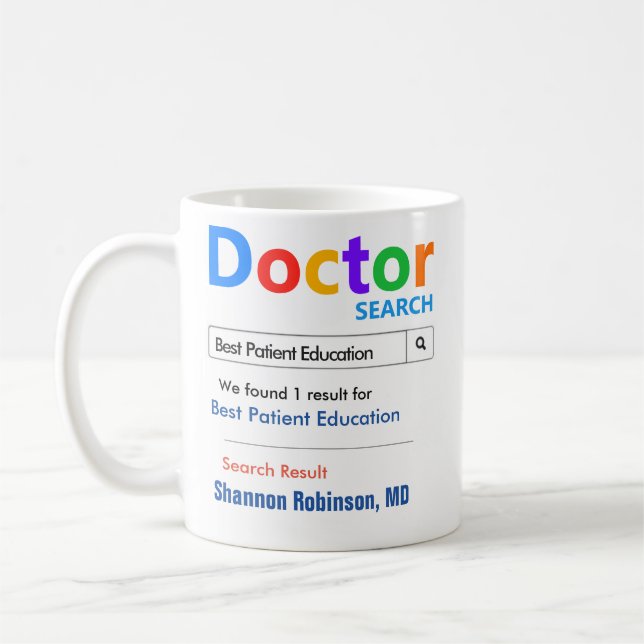 Taza De Café Mejor regalo de educación para pacientes (Izquierda)