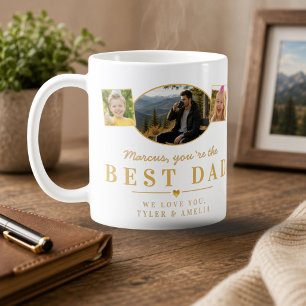 Taza De Café Mejor regalo del Día del Padre para papá de los ni