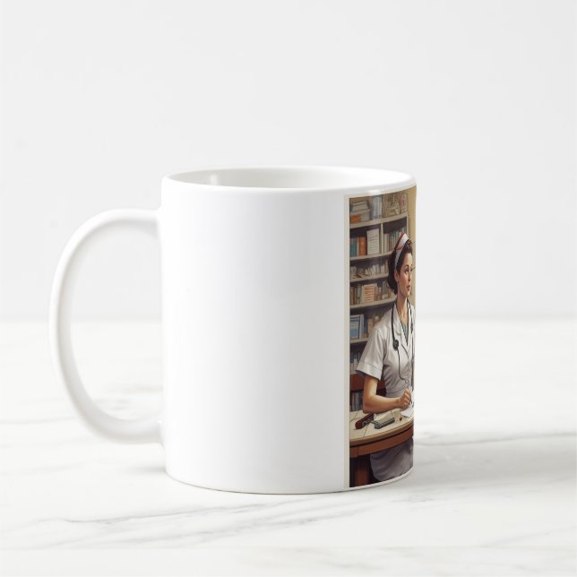 Taza De Café Mejor regalo para enfermeras - Mug Inspirador (Izquierda)