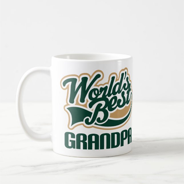 Taza De Café Mejor regalo personalizado del abuelo de los (Izquierda)