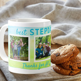 Taza De Café Mejor Stepdad de la Historia 3 Foto Pincelada Pinc