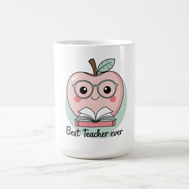 Taza De Café Mejor Teacher de Apple Design (Centro)