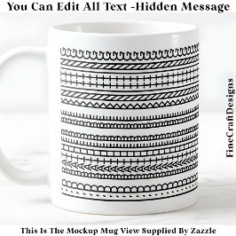 Taza De Café Mejor tejiendo Mensaje Oculto 089B Novedad