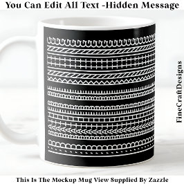 Taza De Café Mejor tejiendo Mensaje Oculto 089W Novedad