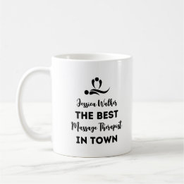 Taza De Café Mejor Terapia De Masajes De La Ciudad