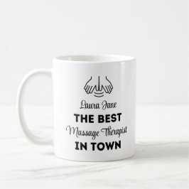 Taza De Café Mejor Terapia De Masajes De La Ciudad