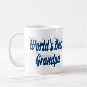 Taza De Café Mejor texto azul marino del abuelo