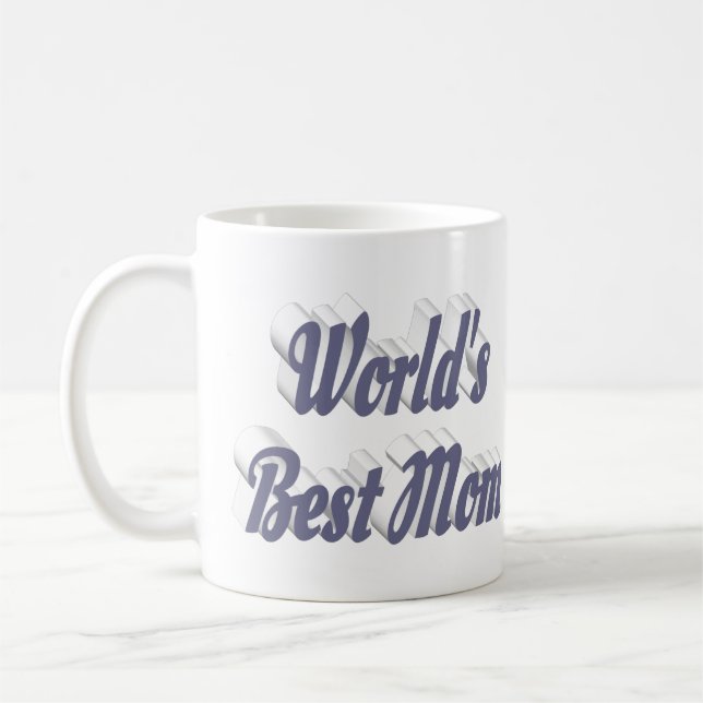 Taza De Café Mejor texto de la mitad gris de mamá (Izquierda)