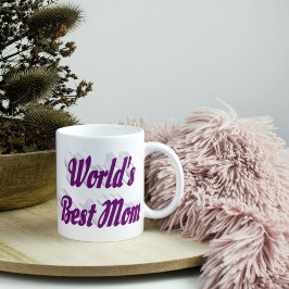 Taza De Café Mejor texto malva de mamá