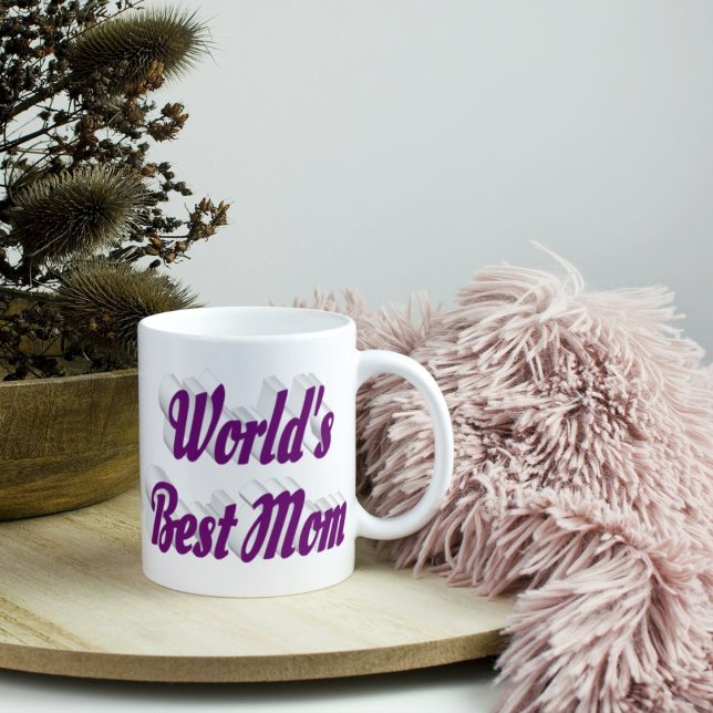 Taza De Café Mejor texto malva de mamá (Subido por el creador)