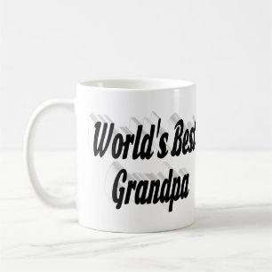 Taza De Café Mejor texto negro para el abuelo