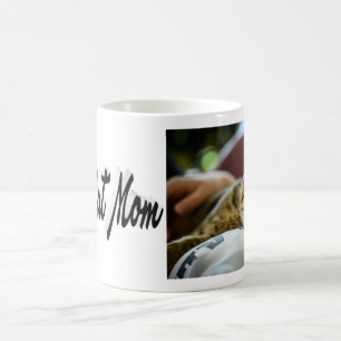 Taza De Café Mejor texto para mamá de gato - Negro
