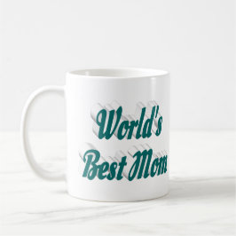 Taza De Café Mejor texto verde de mamá