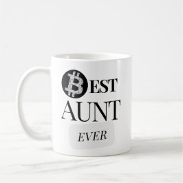 Taza De Café Mejor Tía De Bitcoin Cryptocurrency
