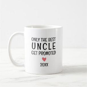 Taza De Café Mejor Tío Ascendido – Año Personalizado