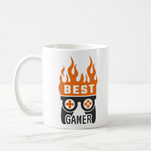 Taza De Café Mejor tipografía de controlador de jugador de jueg