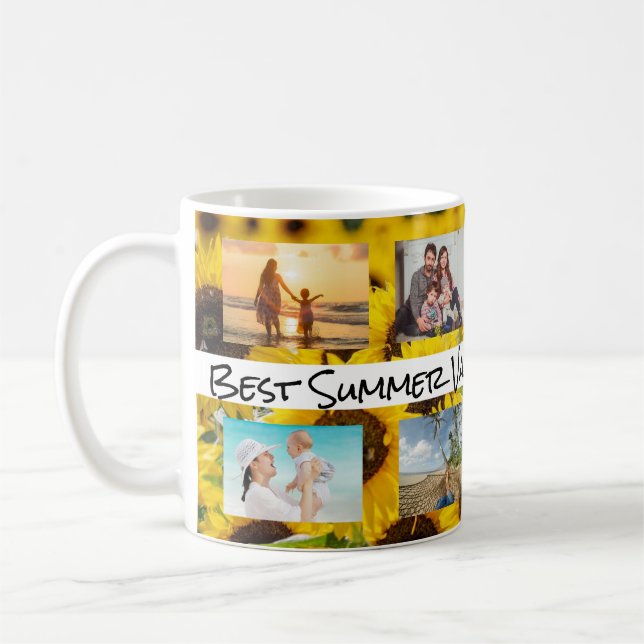 Taza De Café Mejor VERANO de vacaciones familiares Coffee Mug (Izquierda)