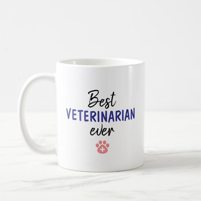 Taza De Café Mejor Veterinario de la Historia (Izquierda)