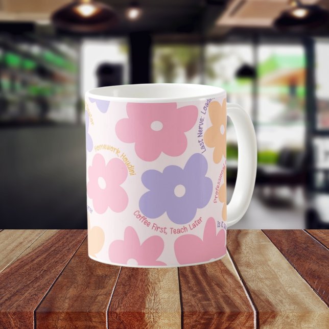 Taza De Café Mejora del regalo de profesores de reafirmación re (Subido por el creador)