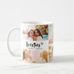 Taza De Café Mejores Amigas Colage de Fotos