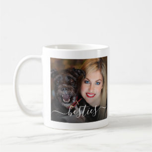 Taza De Café Mejores Amigas Foto de Mamá Perro y Perro