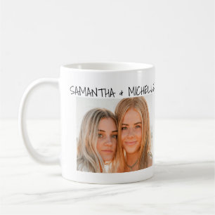 Taza De Café Mejores Amigas Foto Personalizada