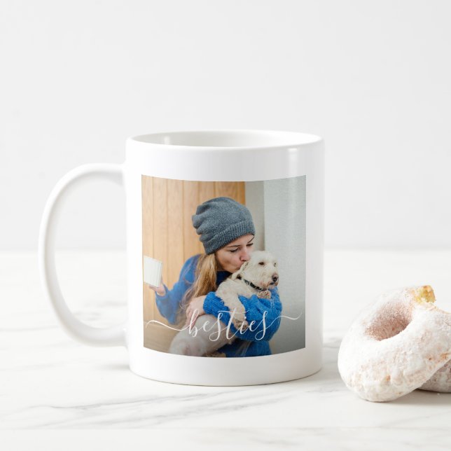Taza De Café Mejores Amigas Mamá Perro  (Con donut)