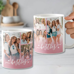 Taza De Café Mejores Amigas Mejores Amigas Colage de Fotos