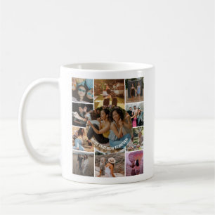 Taza De Café Mejores Amigas Para Siempre 11 Colage de Fotos Ami