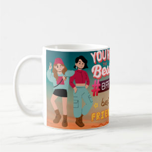 Taza De Café Mejores Amigas Para Siempre. Celebración de Amista