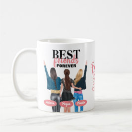 Taza de café Mejores Amigas Por Siempre