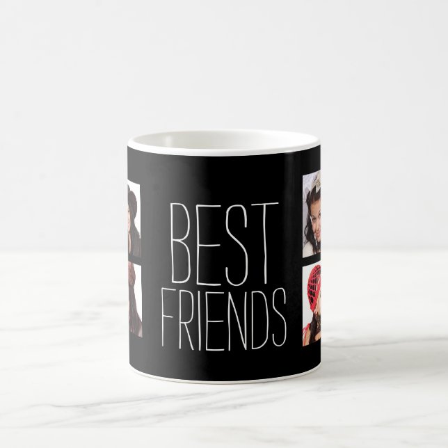 Taza De Café Mejores amigos con 8 fotos (Centro)