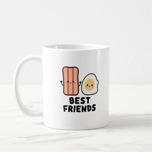 Taza De Café Mejores amigos de Bacon y Egg (Izquierda)