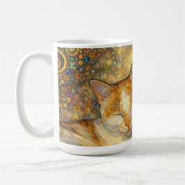Taza De Café Mejores amigos gatos inspirados en Klimt