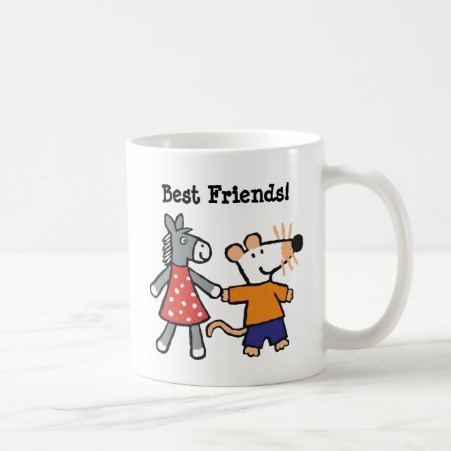 Taza De Café Mejores amigos Maisy y manos manchadas del (Derecha)