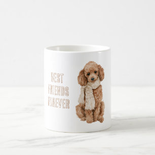 Taza De Café Mejores Amigos Para Siempre Perro Marrón