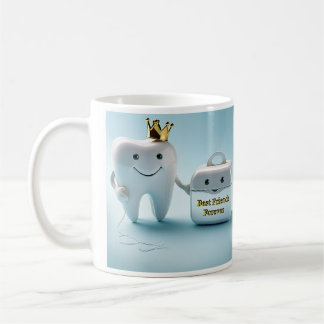 TAZA DE CAFÉ " MEJORES AMIGOS PARA SIEMPRE: TOOH Y FLOSS "
