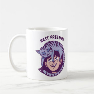 Taza De Café Mejores Amigos Por Siempre Cita de Amistad Adorabl