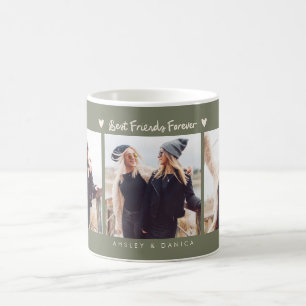 Taza De Café Mejores Amigos por Siempre Foto Multi Foto Verde S