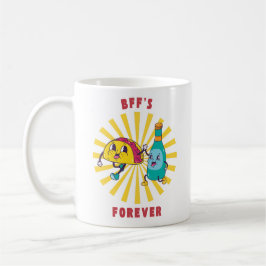 Taza De Café Mejores amigos por siempre Taco y Cerveza