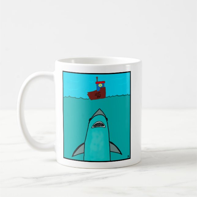 Taza De Café Mel the Shark Coffee Mug (Izquierda)