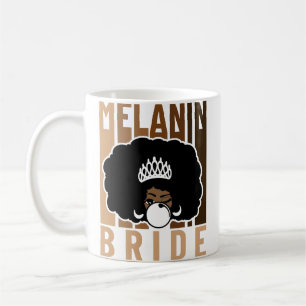 Taza De Café Melanin Bride Poppin