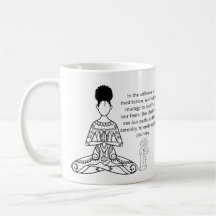 Melanin Meditación Cita Motivadora Café Mug