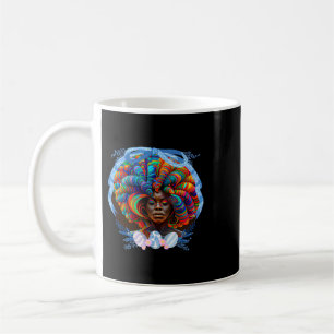 Taza De Café Melanin Sista de Black Chica Magic Curly Twist Spr