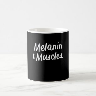 Taza De Café Melanina Y Músculos Negro Es Un Hermoso Gimnasio D