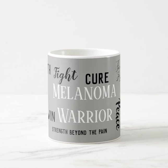 Taza De Café Melanoma Warrior (Centro)