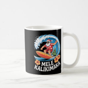 Taza De Café Mele Kalikimaka Navidad Hawaiana Aloha Santa Cla