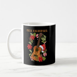 Taza De Café MELE KALIKIMAKA Navidades de regalo Ukulele Hawaii