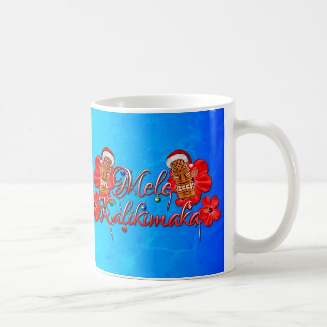 Taza De Café Mele Kalikimaka Tiki (Derecha)