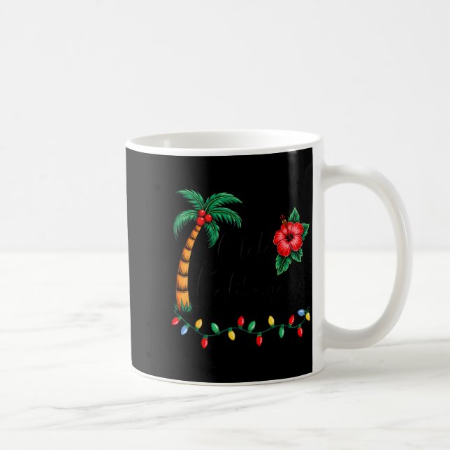 Taza De Café Mele Kalikimaka Trocal Christmas Hawaiian Xmas Fam (Derecha)